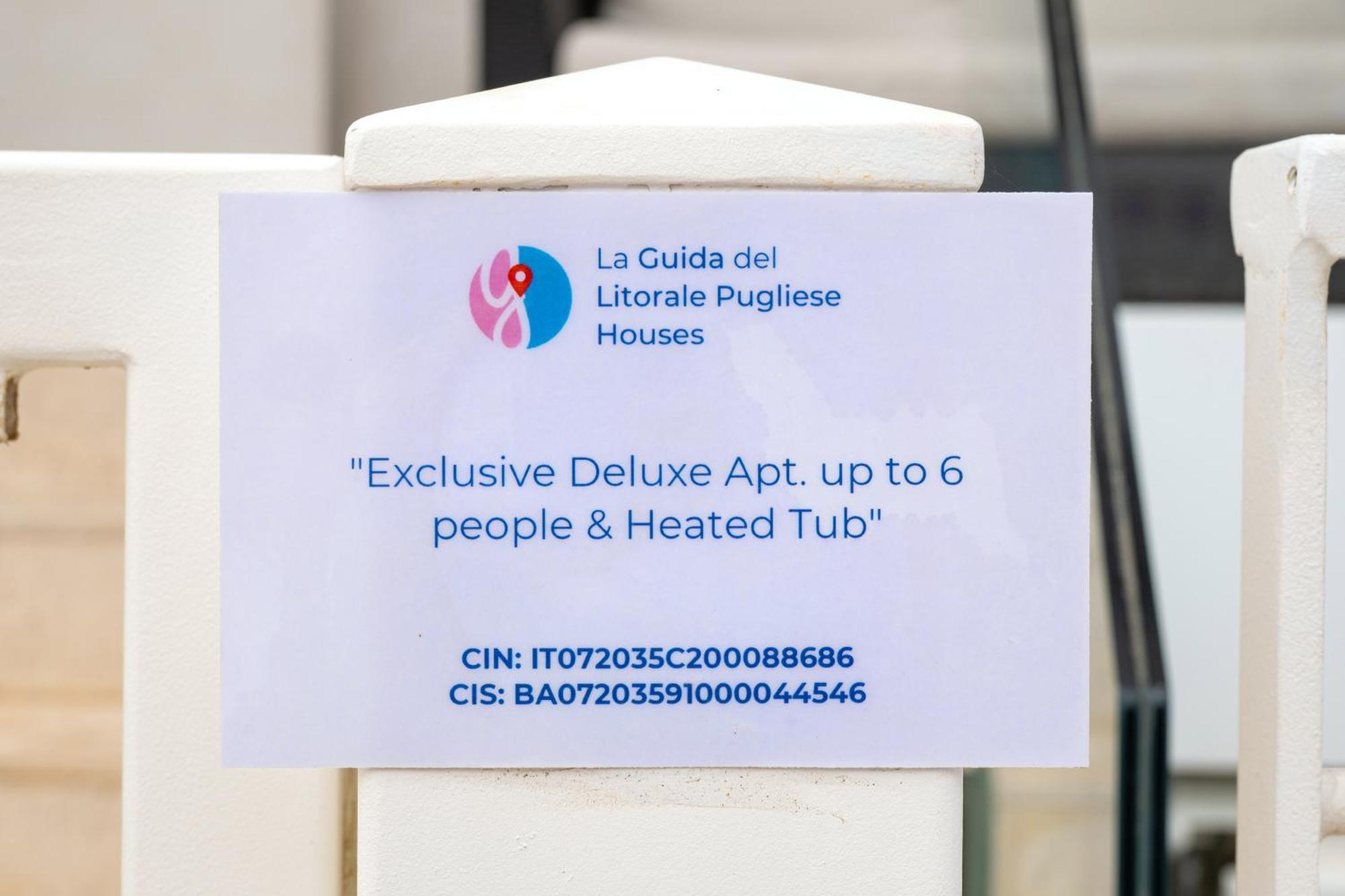 Exclusive Deluxe Apt Up To 6 People & Heated Tub Polignano a Mare Exteriér fotografie